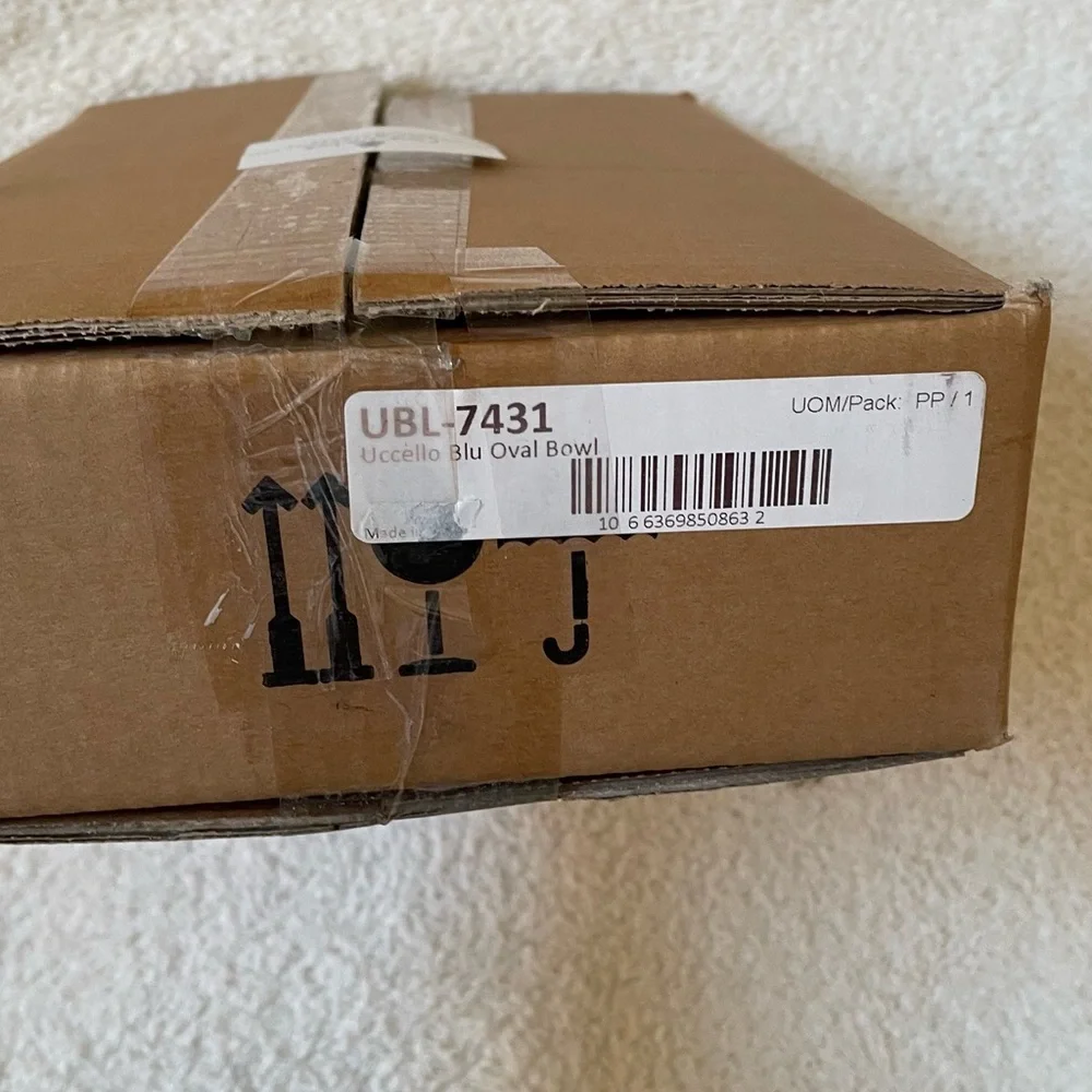 VIETRI Uccello Blu Oval Bowl *New in Box* - Picture 4 of 10